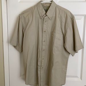 Bugle Boy Original, medium size, tan color shirt.